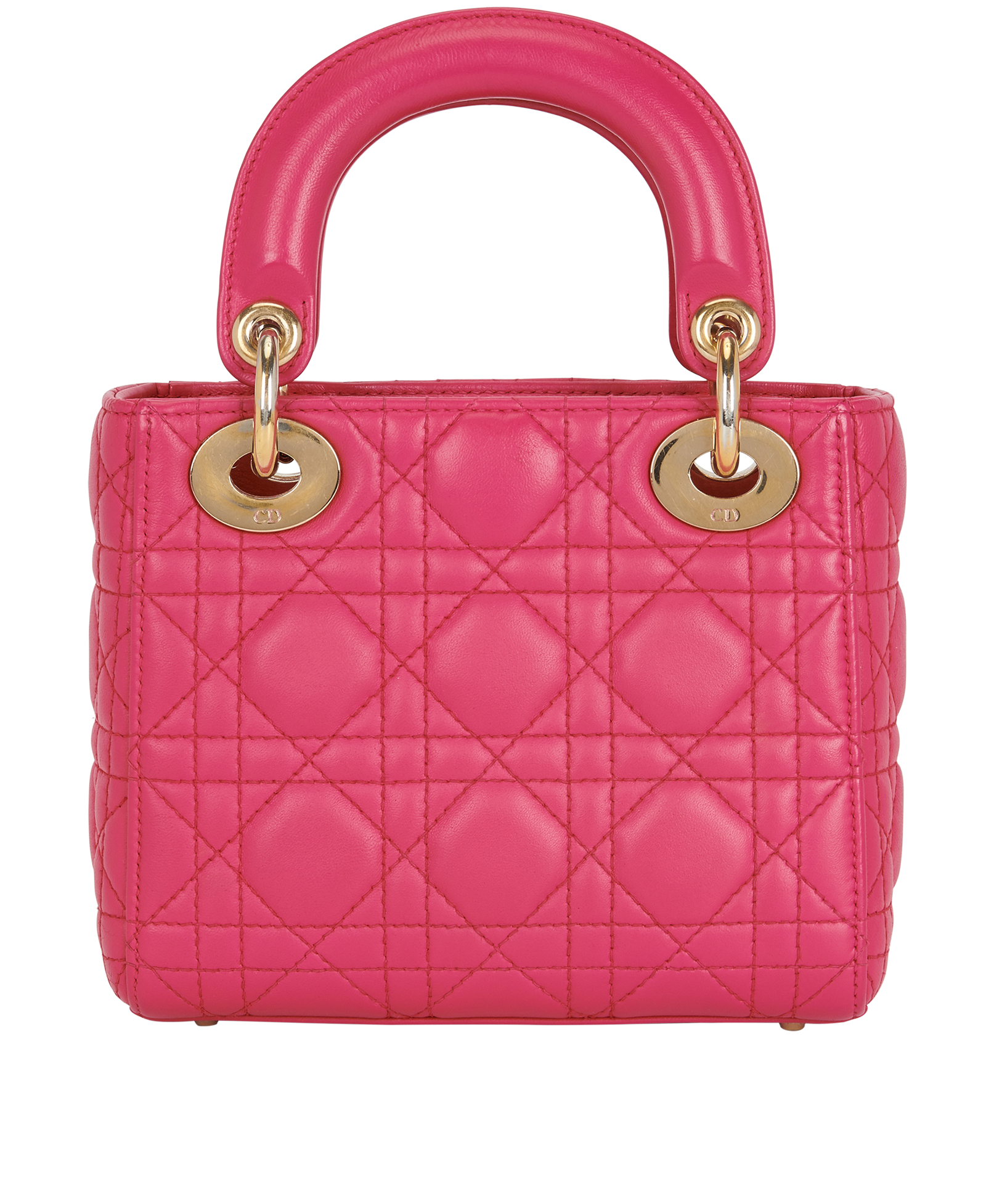 Mini Lady Dior, &pound;2,500, Handbags, Pink, Leather, Back view